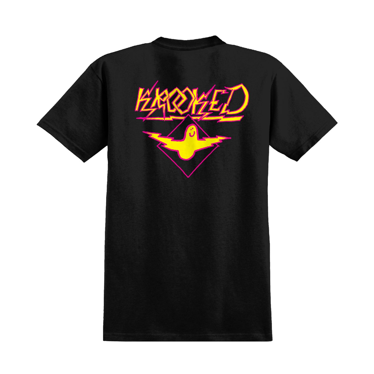 Krooked Bird Lightening Tee - Black/Magenta/Yellow