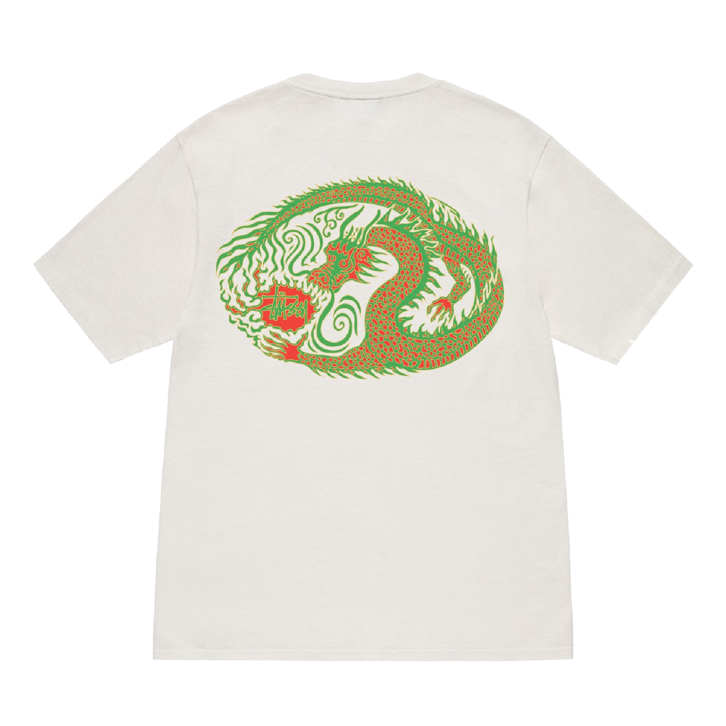 Stussy Mosaic Dragon Pigment Dyed Tee - Natural