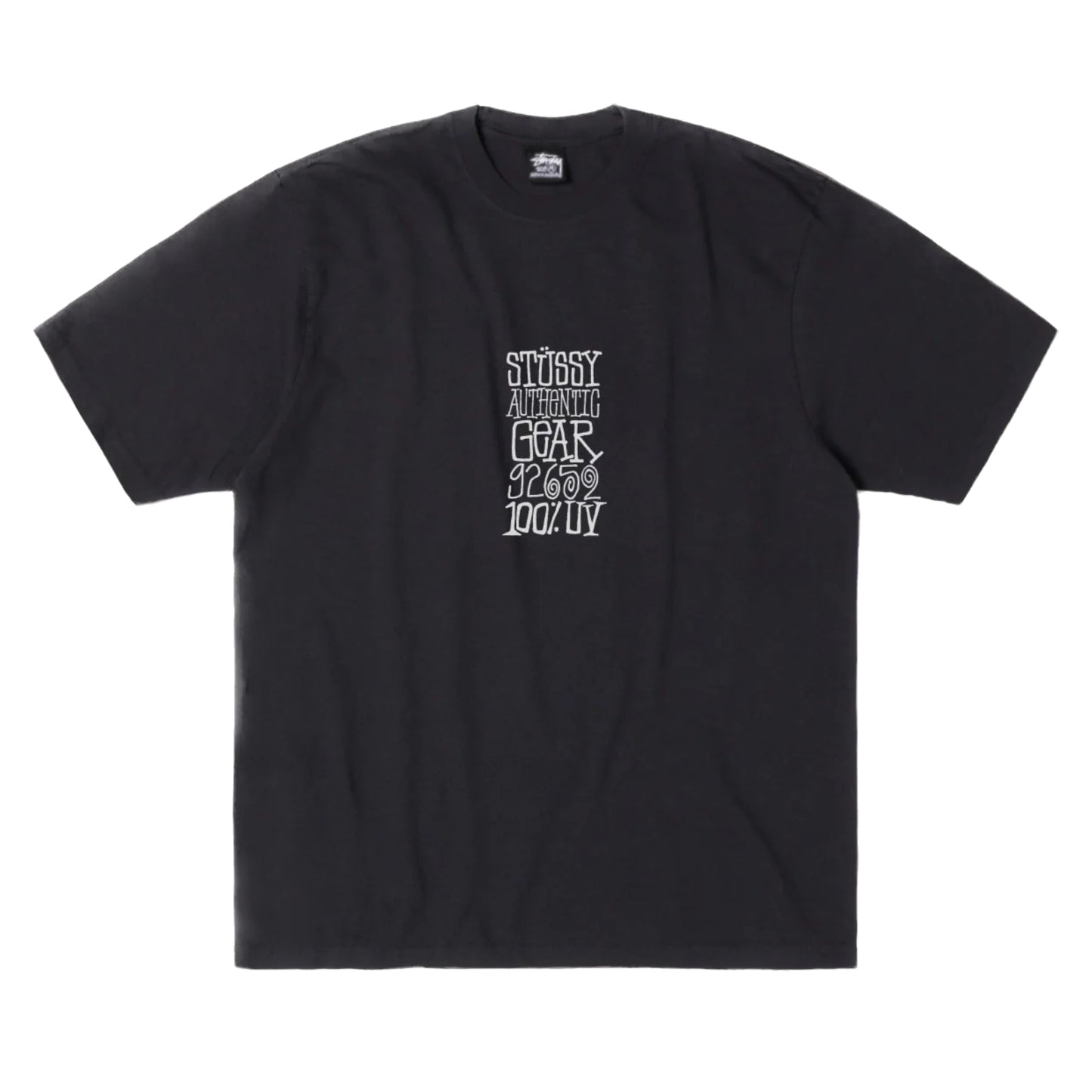 Stussy Authentic Gear Pigment Dyed Tee - Faded Black