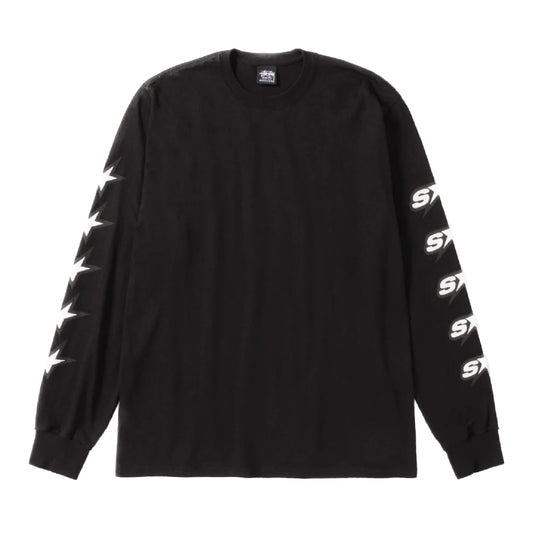 Stussy Speedway Longsleeve Tee - Black