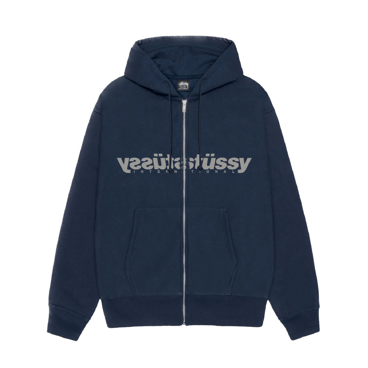 Stussy Mirror Zip Hoodie - Navy