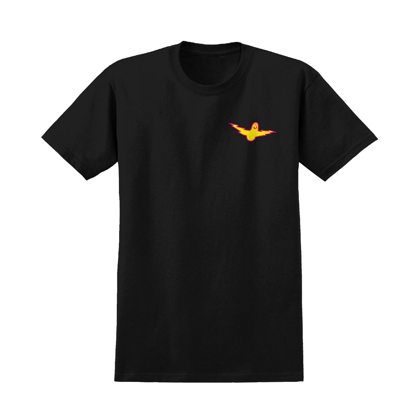 Krooked Bird Lightening Tee - Black/Magenta/Yellow