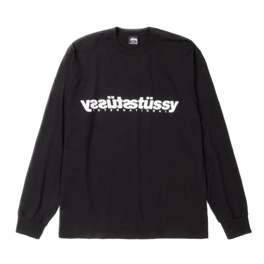 Stussy Mirror Longsleeve Tee - Black