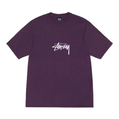 Stussy Small Stock Pigment Dyed Tee - Purple