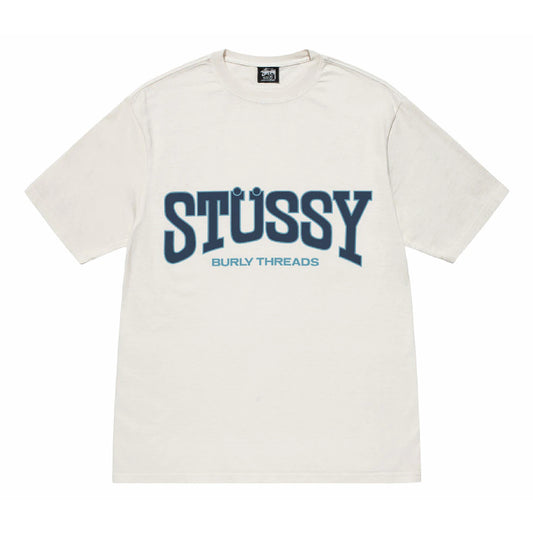 Stussy Burly Threads Pigment Dyed Tee - Natural