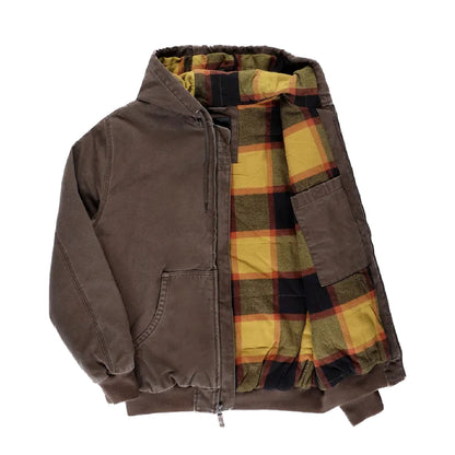 Vans Workwear Canvas Full Zip Jacket - Coal Brown