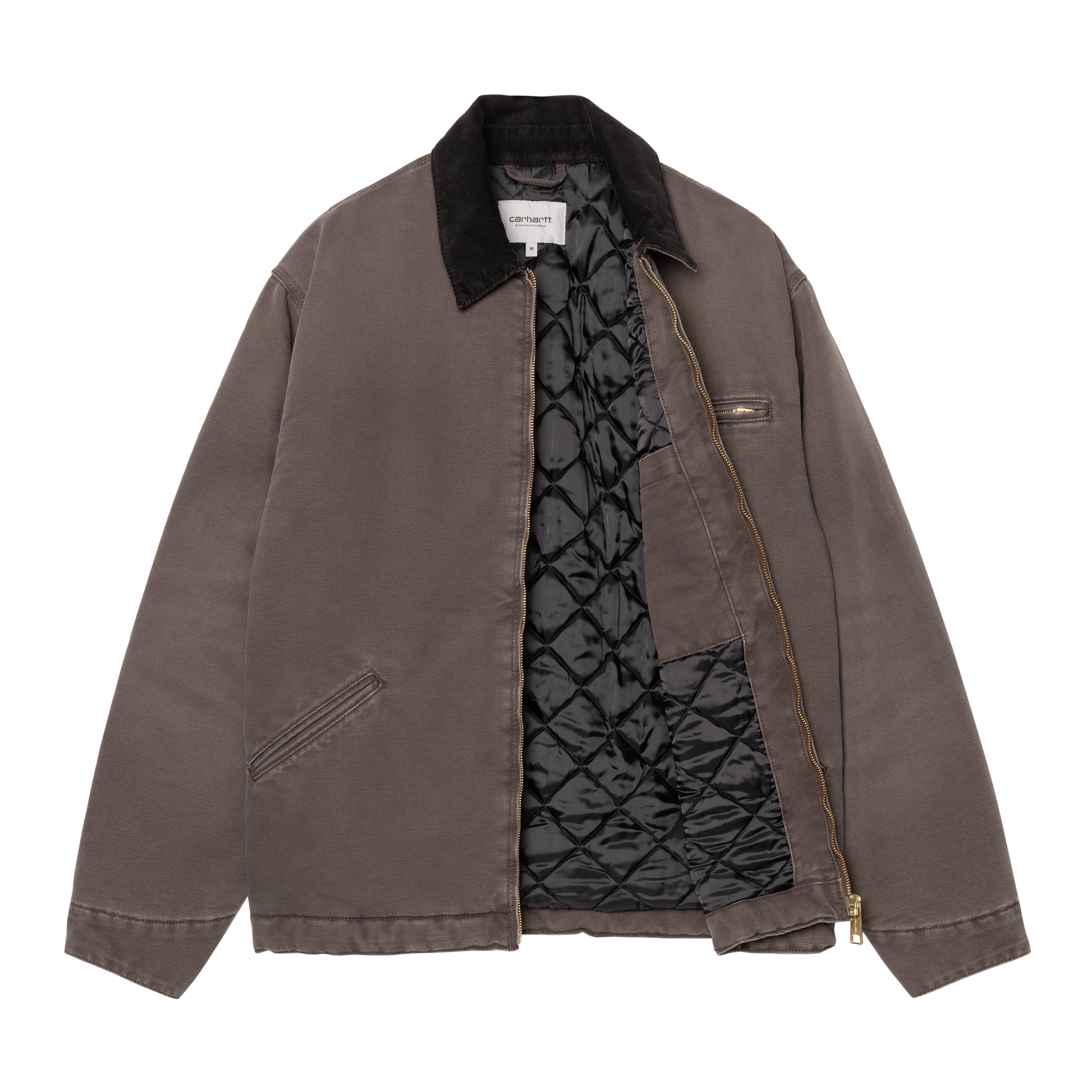 Carhartt WIP OG Detroit Jacket - Tobacco/Black Stone Canvas Carhartt WIP OG Detroit Jacket - Tobacco/Black Stone Canvas