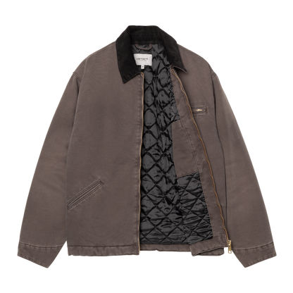 Carhartt WIP OG Detroit Jacket - Tobacco/Black Stone Canvas Carhartt WIP OG Detroit Jacket - Tobacco/Black Stone Canvas