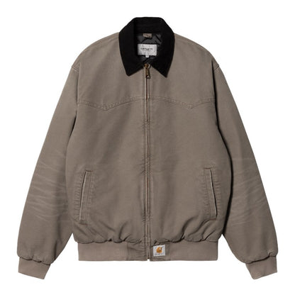 Carhartt WIP OG Santa Fe Jacket - Barista/Black Aged Canvas