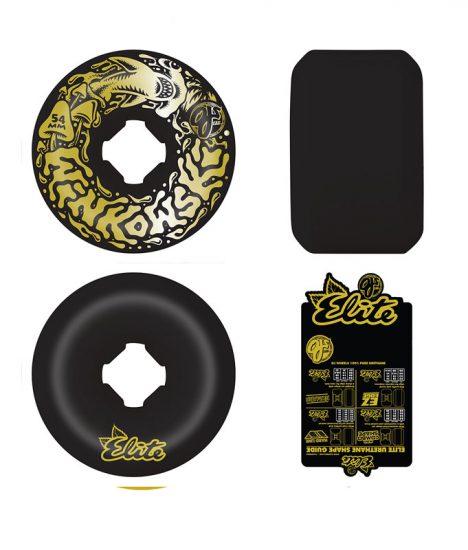 OJs Winkowski Dope Planet Elite Black/Gold Wheels - 95A 54mm