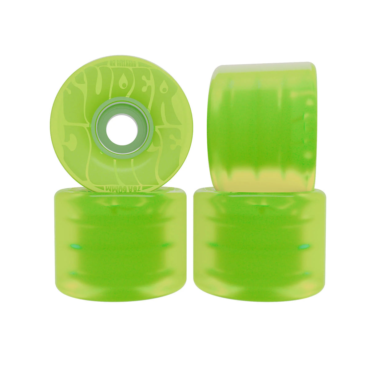 OJs Super Juice Wheels - 78A 60mm Bubble Gum Transparent Green