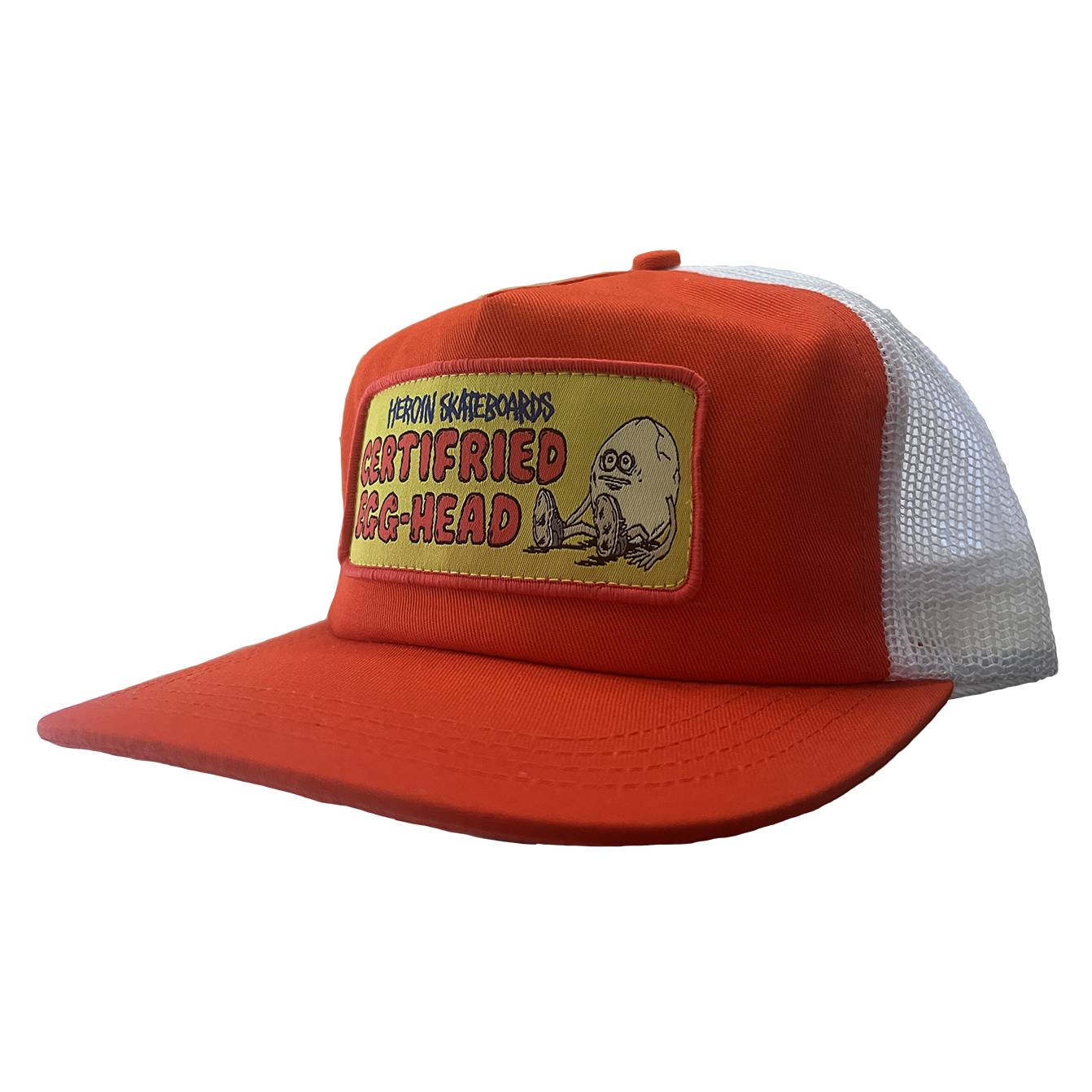 Heroin Certifried Trucker Hat - Orange