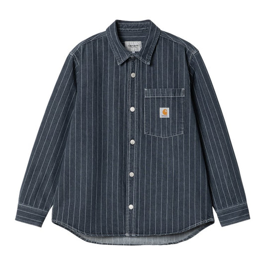 Carhartt WIP Orlean Shirt Jacket - Blue/White