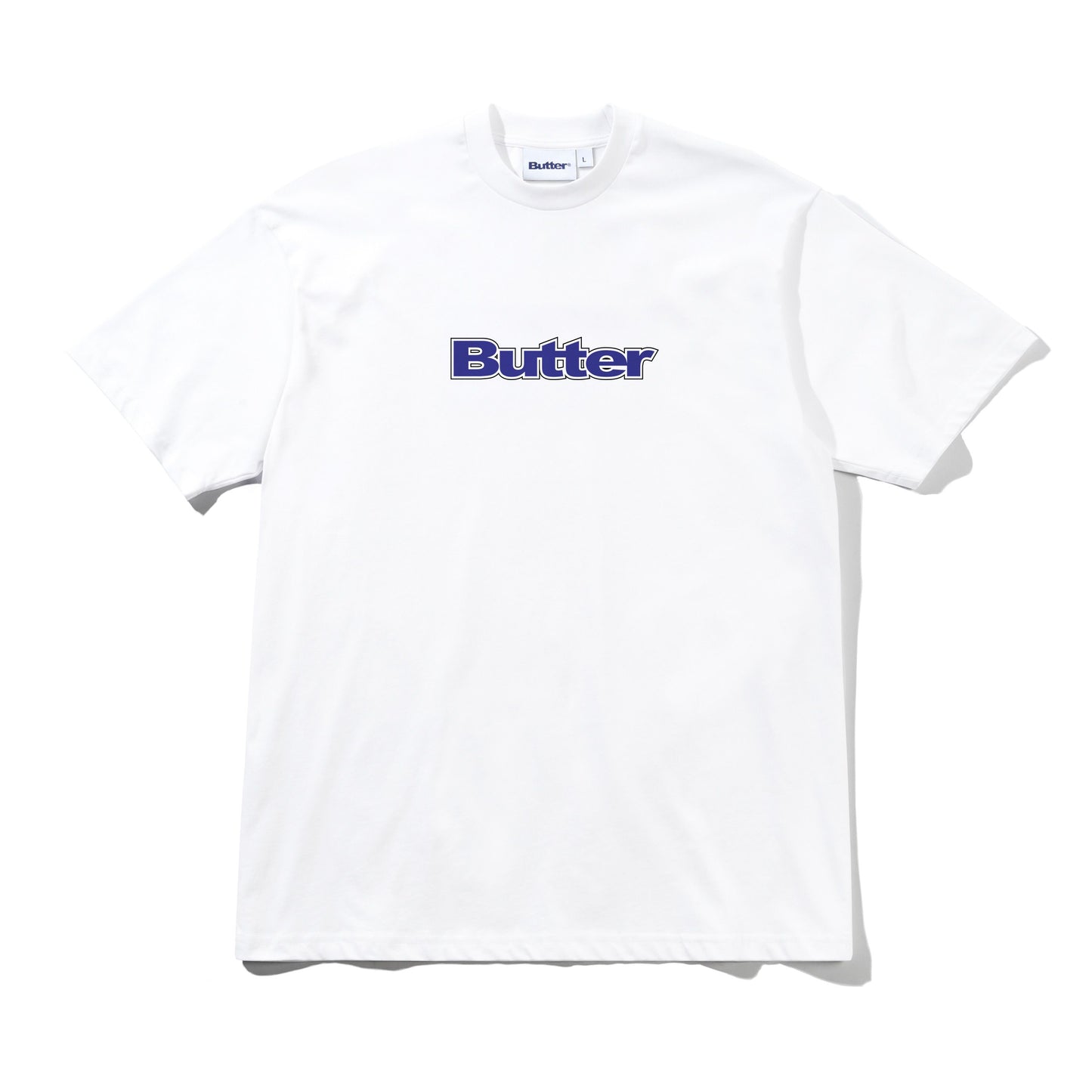 Butter Goods Outline Logo Tee - White