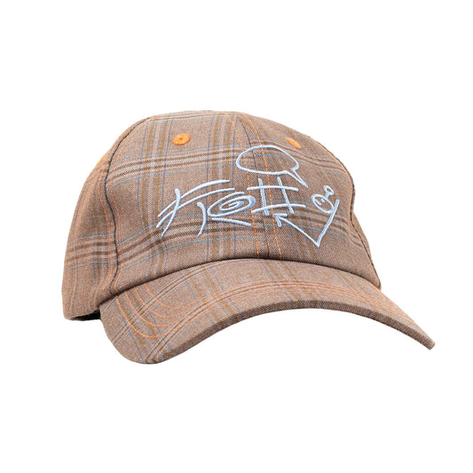 Frog Plaid G Hat - Brown