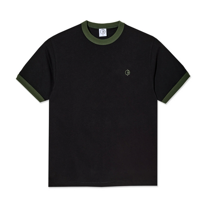 Polar Ringer Tee - Black/Uniform Green