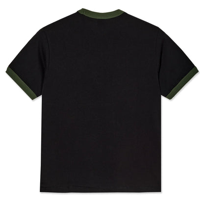 Polar Ringer Tee - Black/Uniform Green