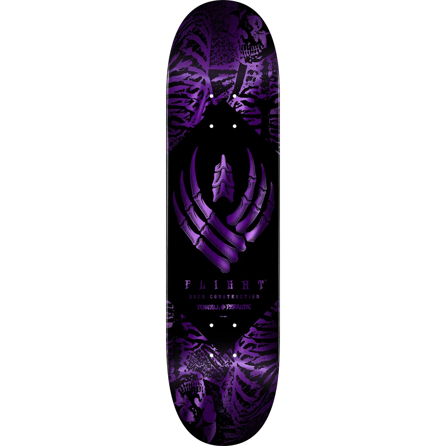 Powell-Peralta Skeleton Purple Foil Flight Deck - 9.0