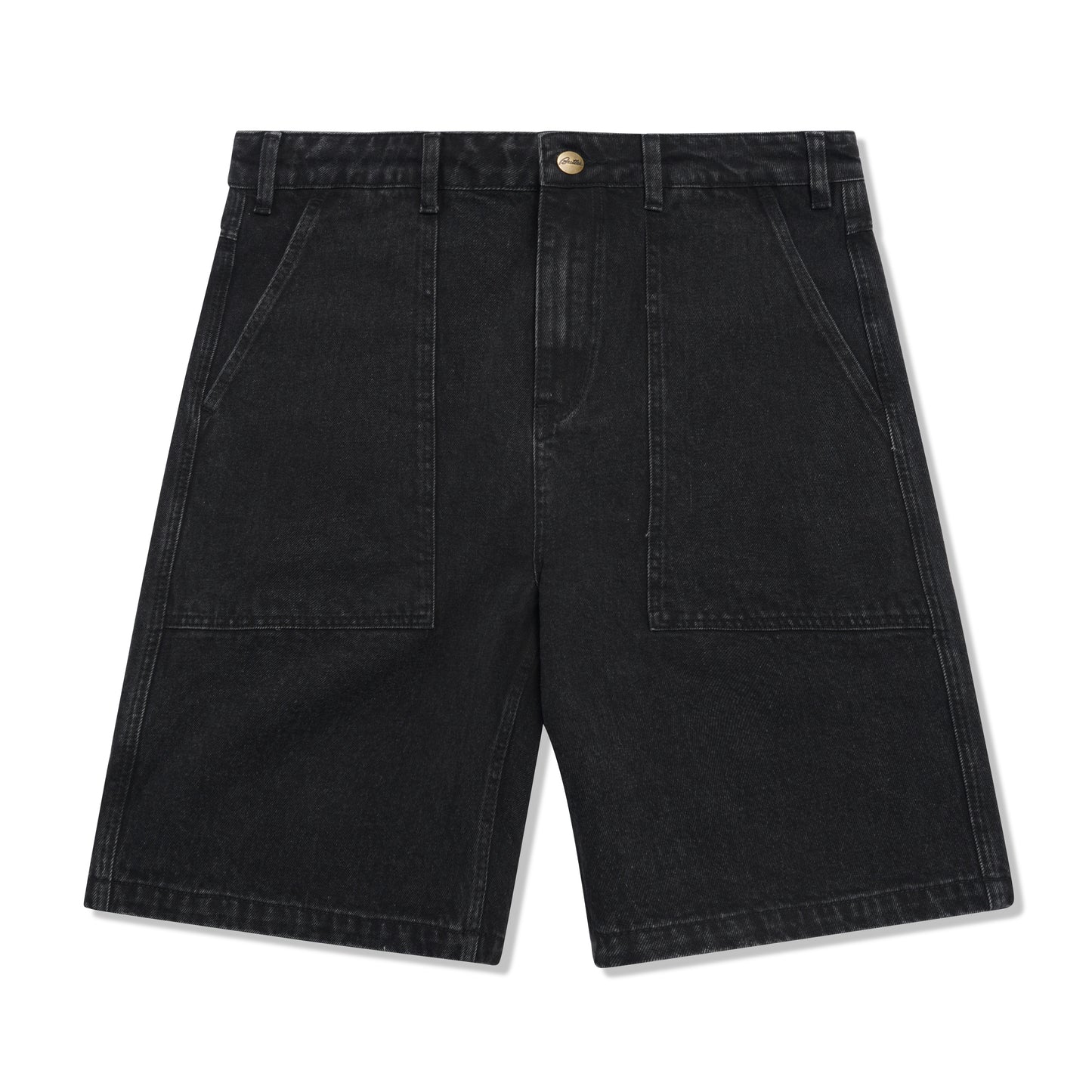 Butter Goods Patch Pocket Denim Shorts - Washed Black