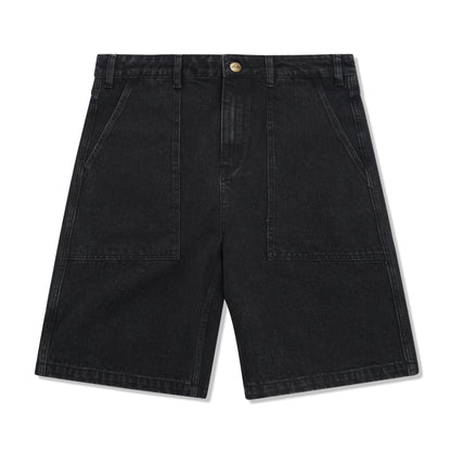 Butter Goods Patch Pocket Denim Shorts - Washed Black