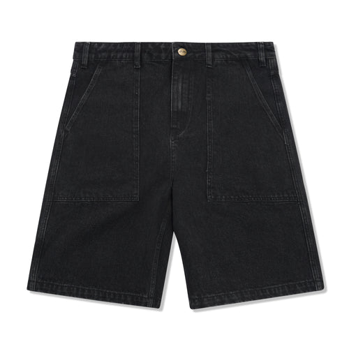 Butter Goods Patch Pocket Denim Shorts - Washed Black