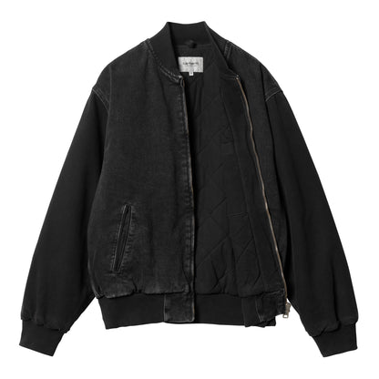 Carhartt WIP Paxon Bomber - Black/Black Stone Washed