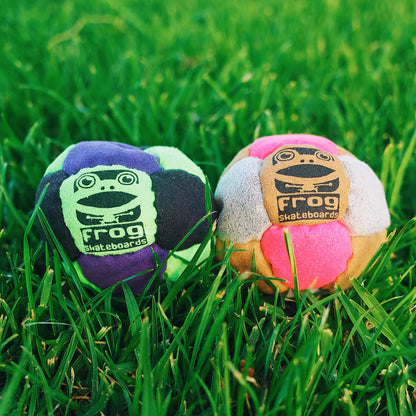 Frog Hacky Sack - Pink/Grey