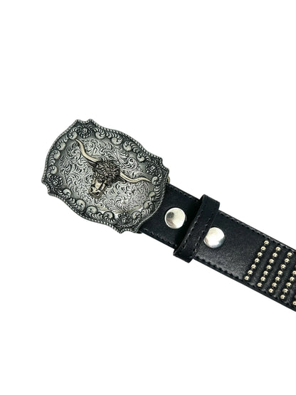 Loosey Interchangeable Buckle Belt - Black