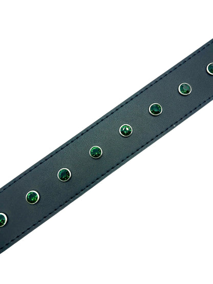 Loosey Rhinestone Belt - Black