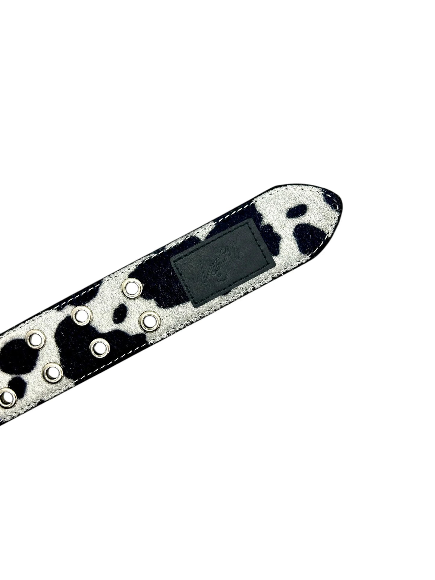 Loosey Moosey Grommet Hole Belt - Black/White
