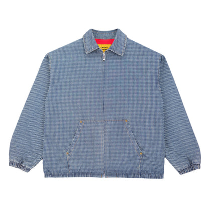 Carpet Company Pinstripe Denim Work Jacket - Dark Denim