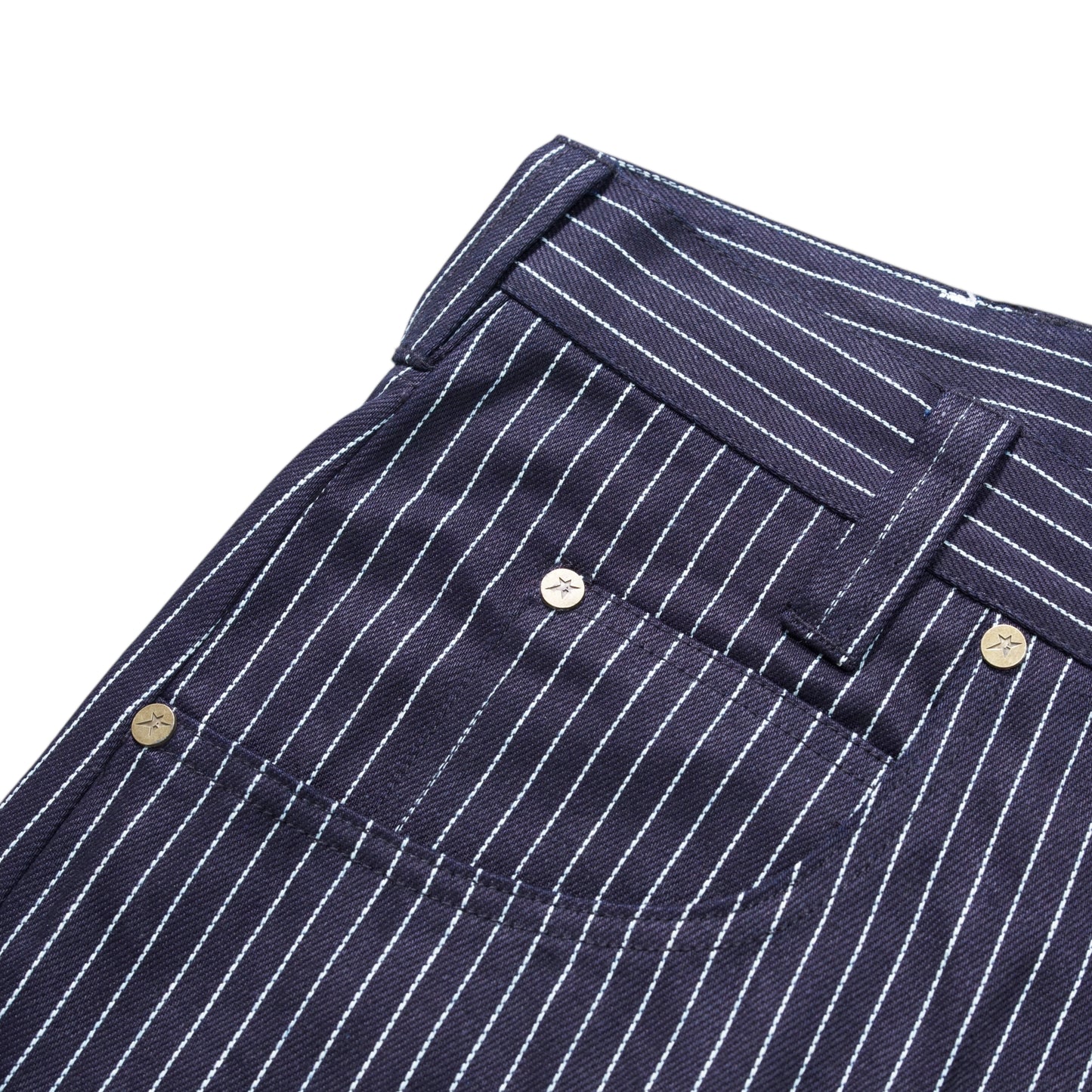 Carpet Company Selvedge Pinstripe Flag Jeans - Raw Indigo Denim