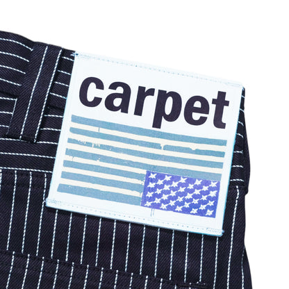 Carpet Company Selvedge Pinstripe Flag Jeans - Raw Indigo Denim