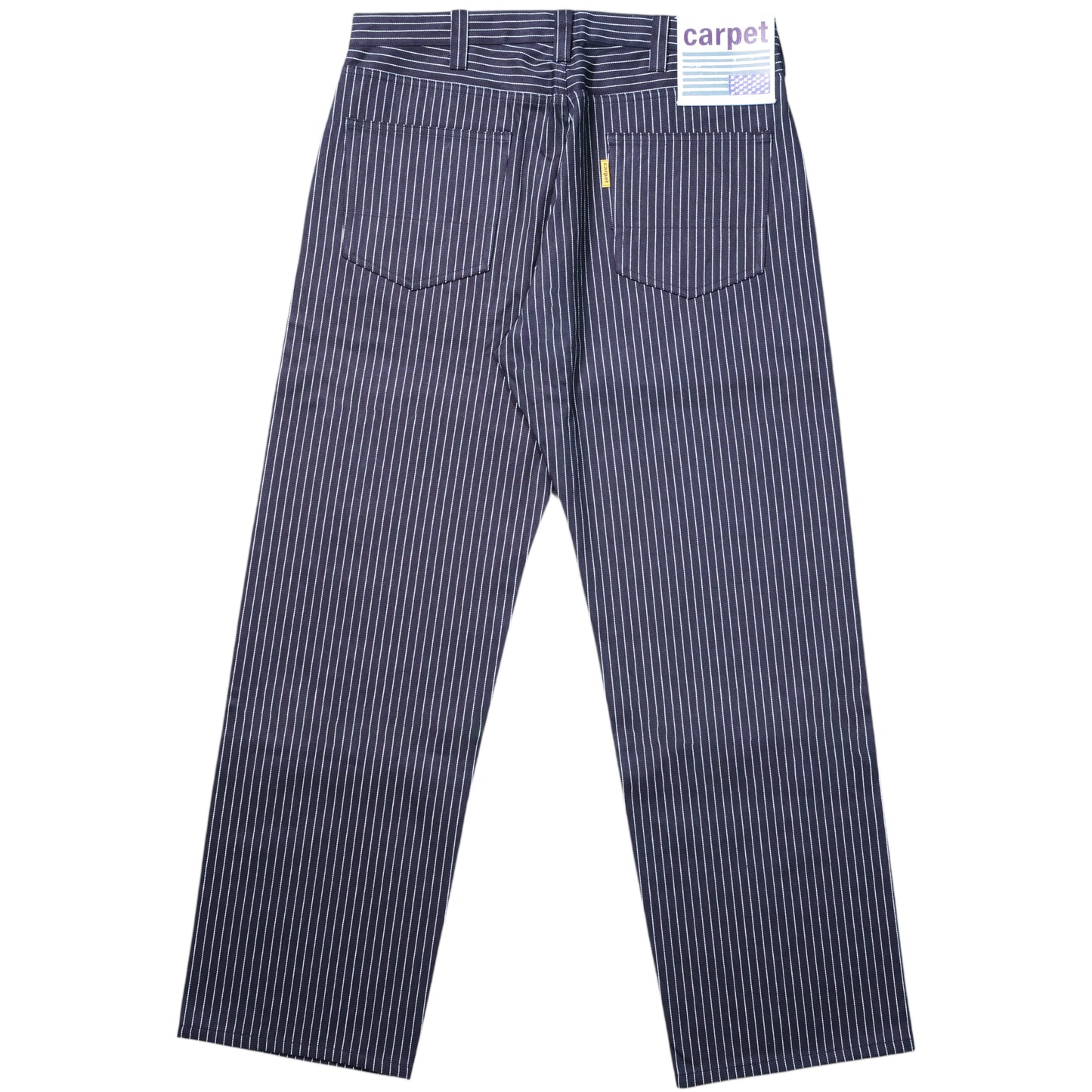 Carpet Company Selvedge Pinstripe Flag Jeans - Raw Indigo Denim