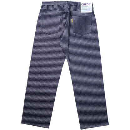 Carpet Company Selvedge Pinstripe Flag Jeans - Raw Indigo Denim