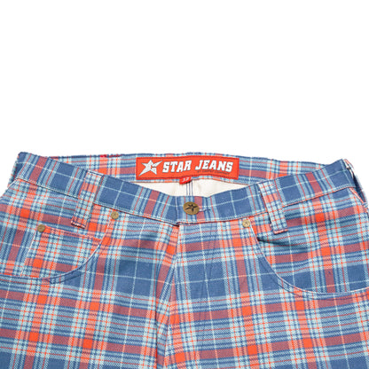 Carpet Company C-Star Plaid Jeans - Baby Blue