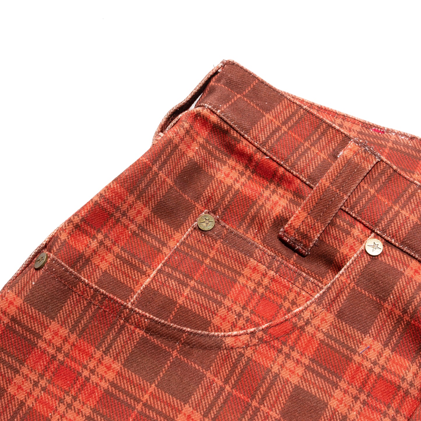 Carpet Company C-Star Plaid Jeans - Brown
