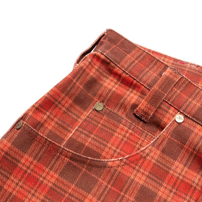 Carpet Company C-Star Plaid Jeans - Brown