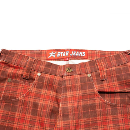 Carpet Company C-Star Plaid Jeans - Brown