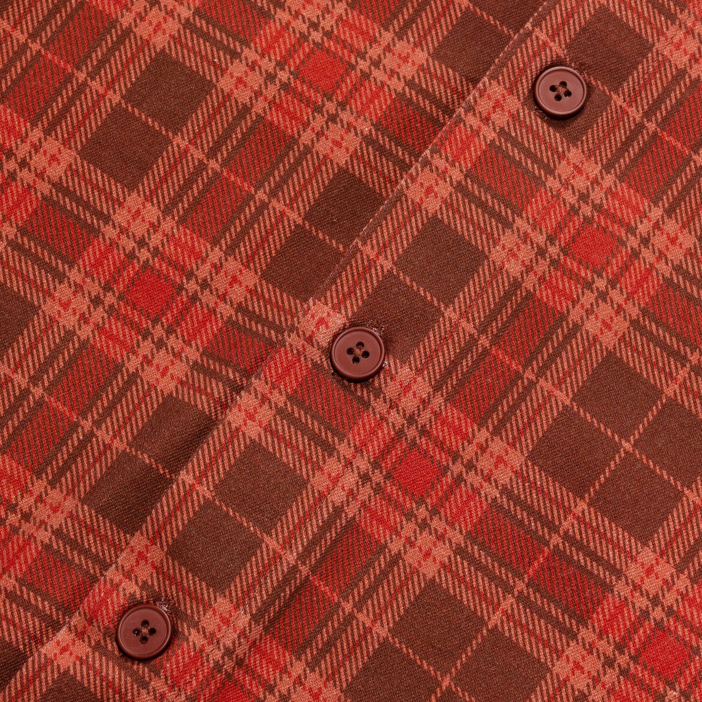 Carpet Company Plaid Denim Button-Up - Light Brown