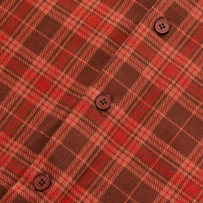Carpet Company Plaid Denim Button-Up - Light Brown