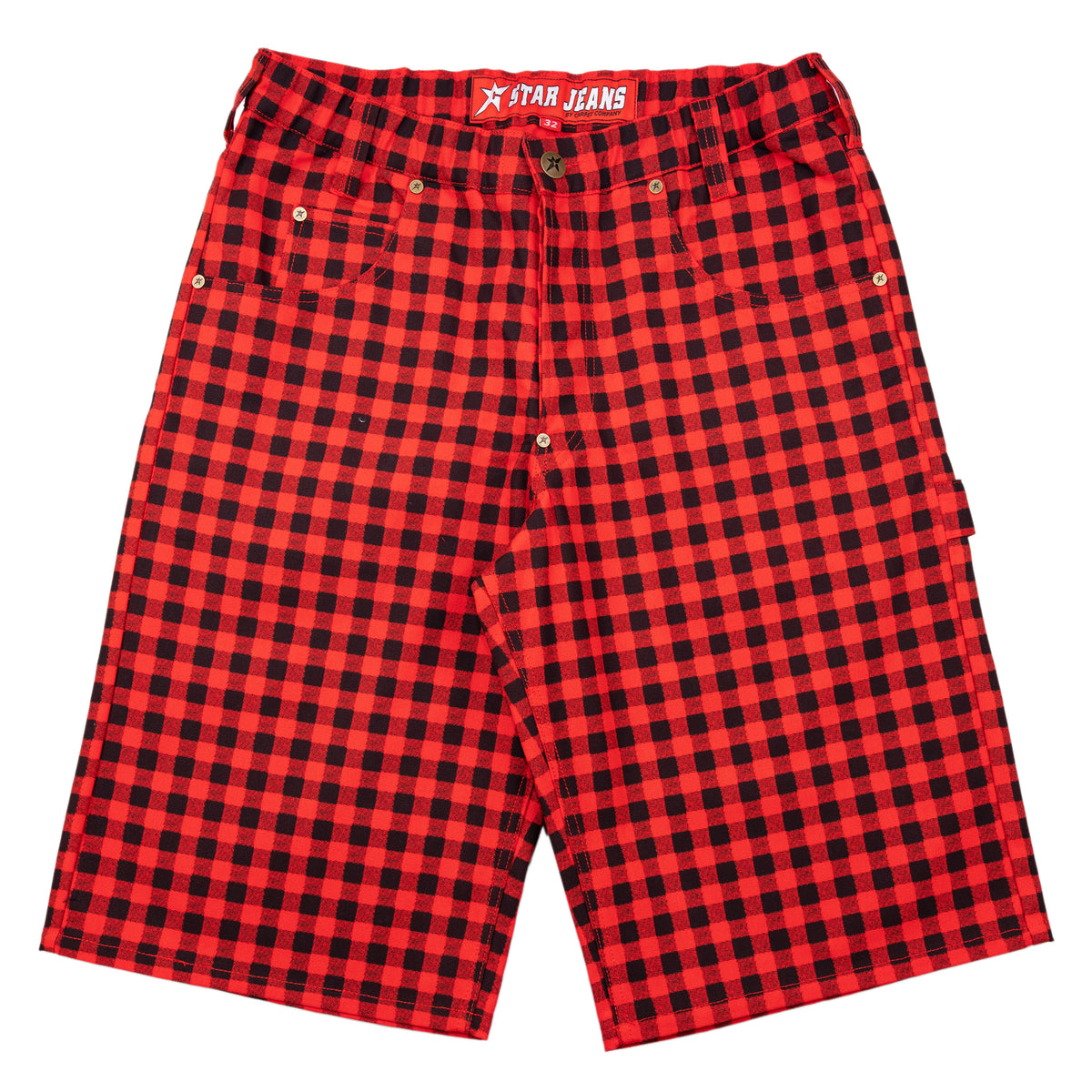 Carpet Company C-Star Plaid Shorts - Red