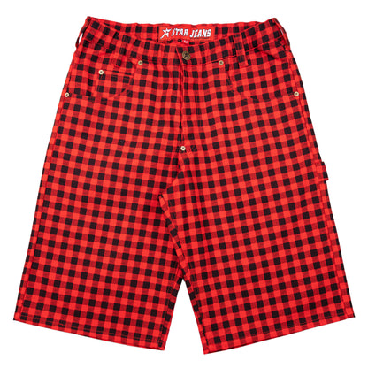 Carpet Company C-Star Plaid Shorts - Red