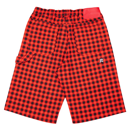 Carpet Company C-Star Plaid Shorts - Red