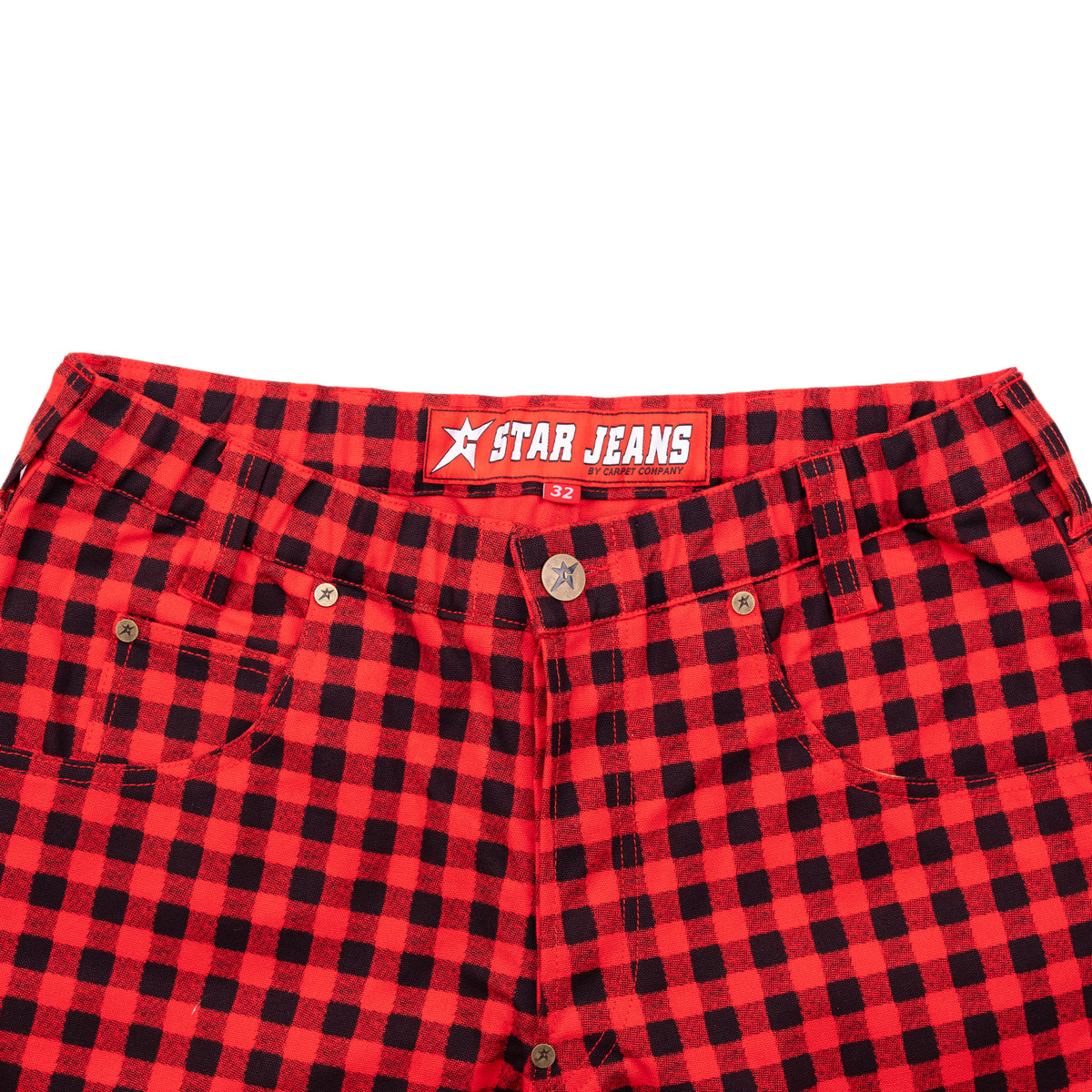 Carpet Company C-Star Plaid Shorts - Red