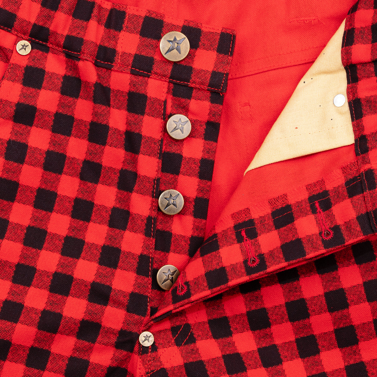 Carpet Company C-Star Plaid Shorts - Red