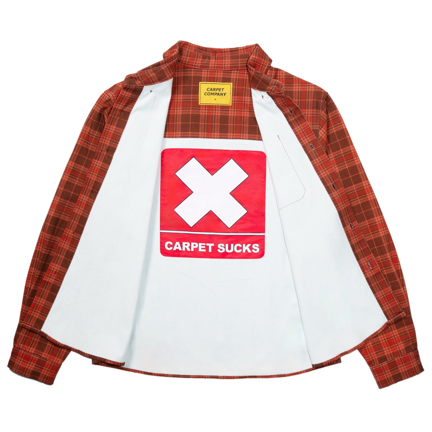 Carpet Company Plaid Denim Button-Up - Light Brown