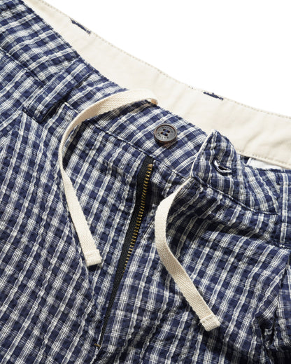 Butter Goods Pleated Shorts - Navy Plaid