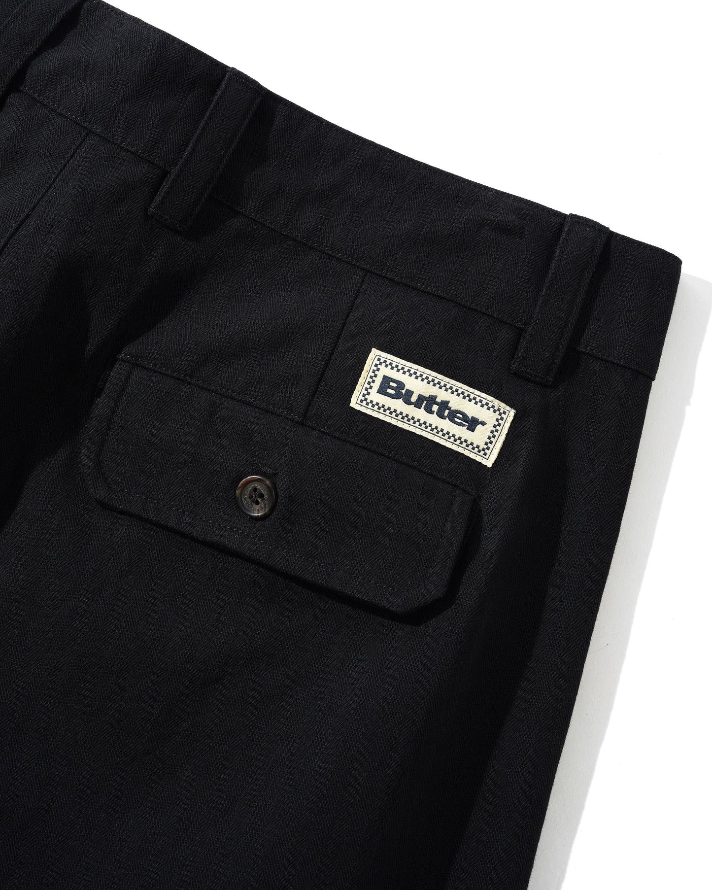 Butter Goods Pleated Trousers - Black