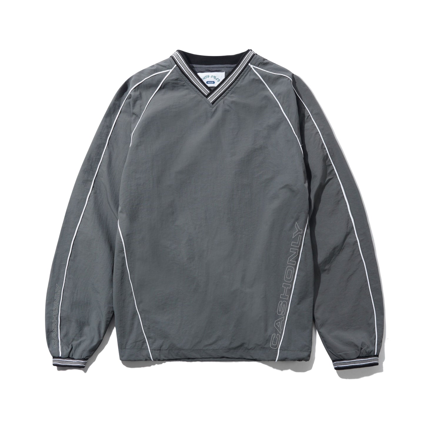 Cash Only Point Nylon Pullover - Grey